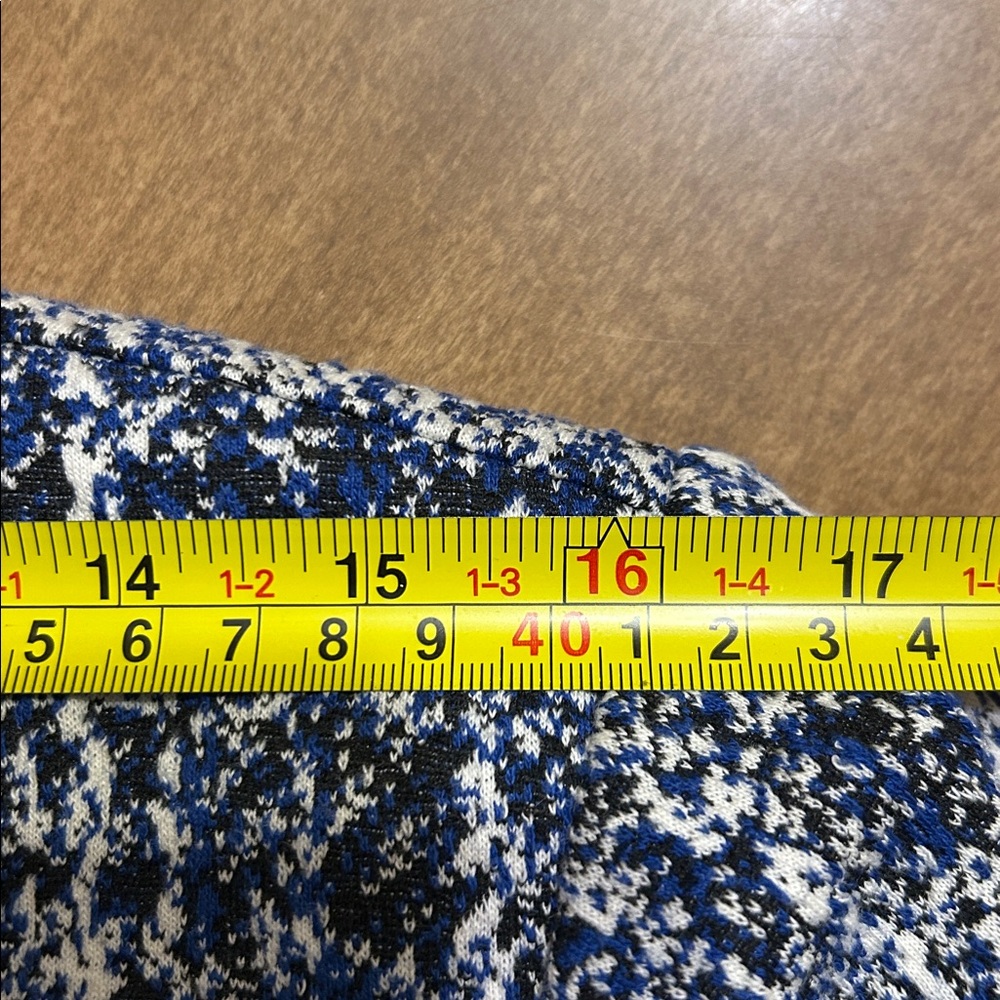 CAbi Reina Blue Tweed Structured Blazer Jacket M 5294 - Picture 11 of 15